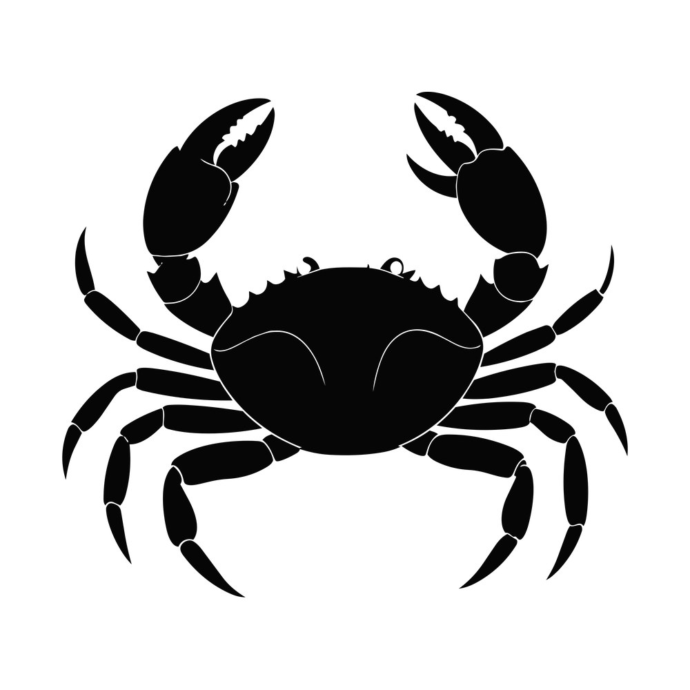 Crab SVG cut file – SVG, PNG, DXF