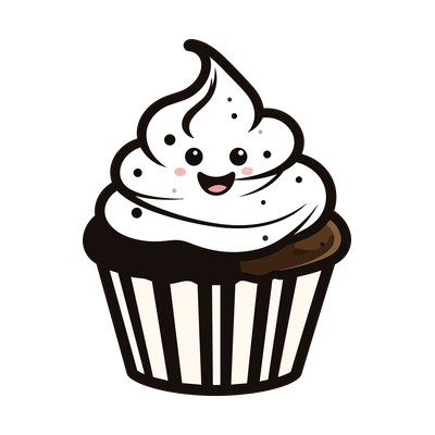 Cupcake Cartoon SVG cut file