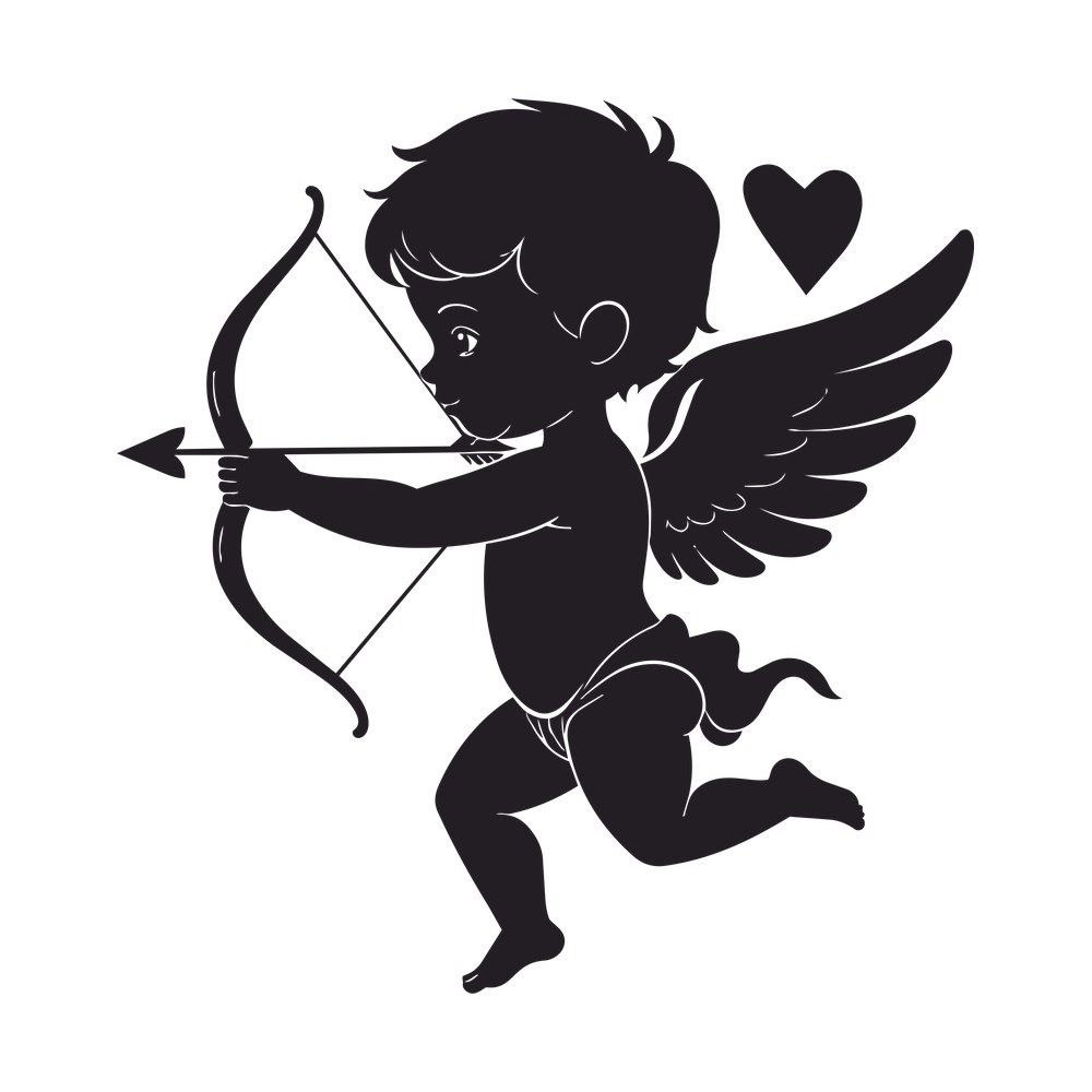 Cupid SVG cut file – SVG, PNG, DXF