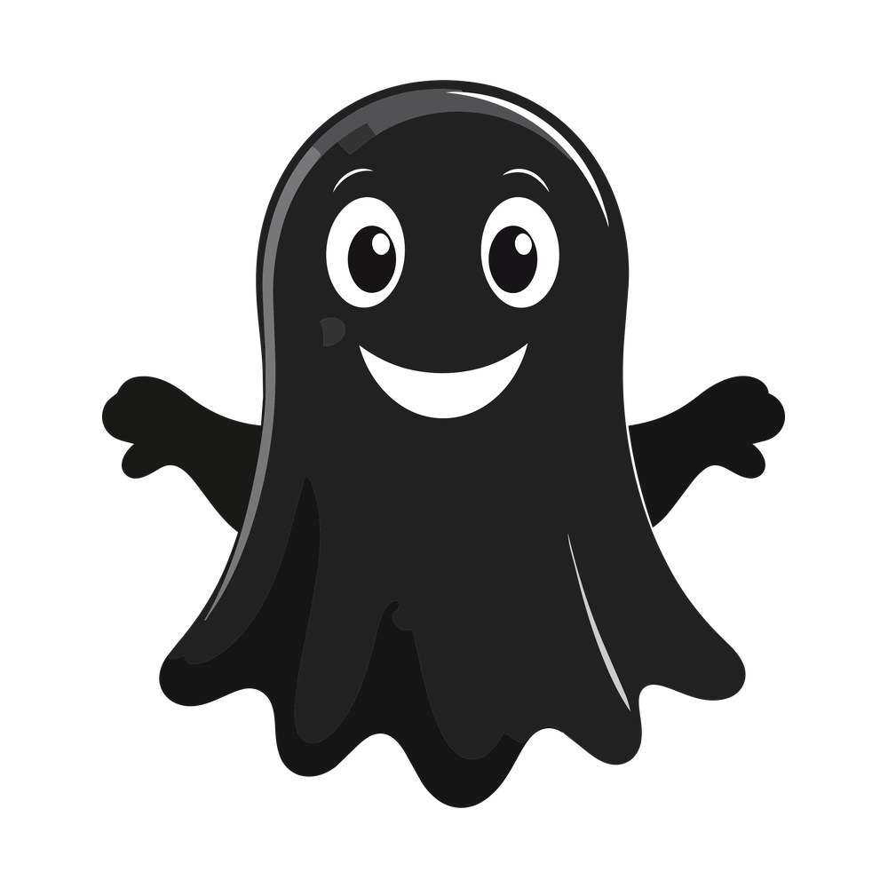 Cute Ghost Clipart SVG + PNG – SVG, PNG