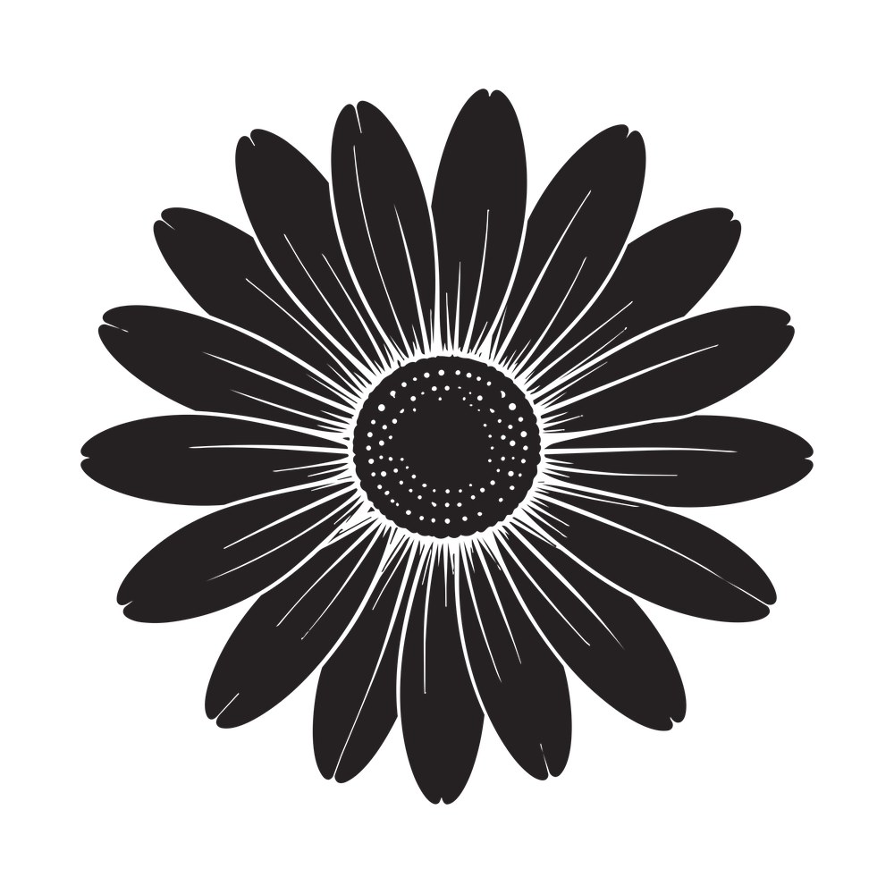 Daisy Line SVG cut file – SVG, PNG, DXF