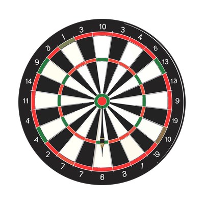Dart Board Minimal Side SVG cut file