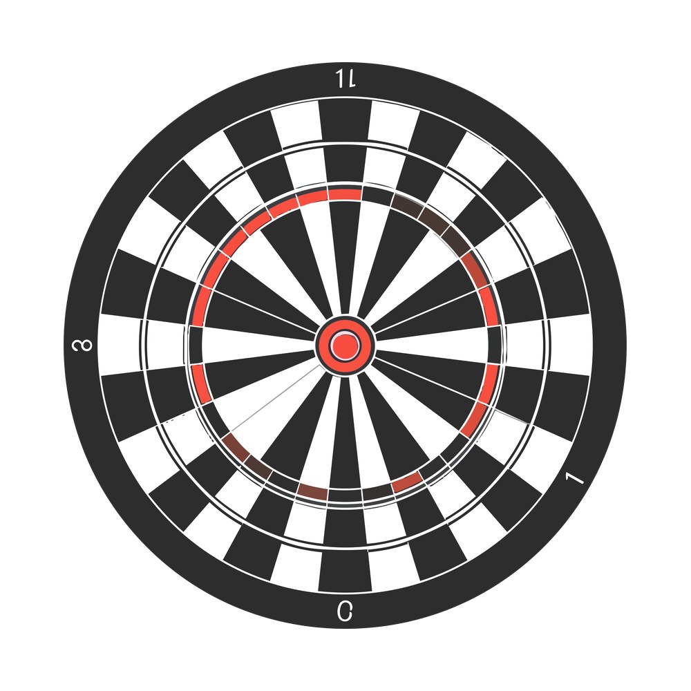 Dartboard – original artwork without the sticker border