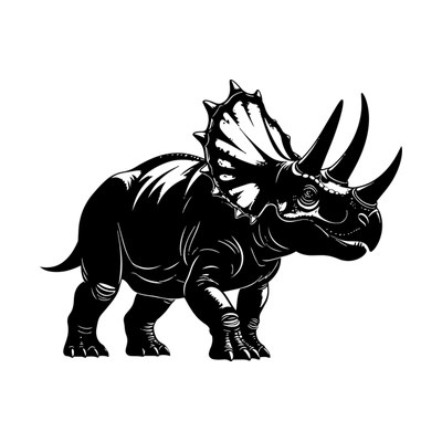 Dinosaur Triceratops SVG cut file