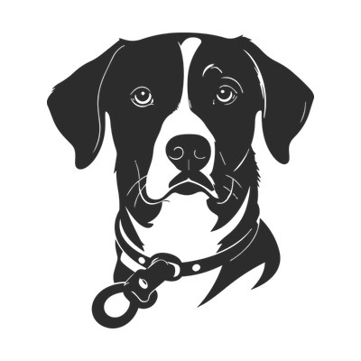 Dog Leash Badge SVG cut file