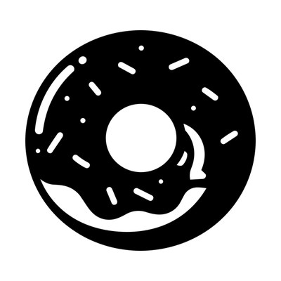 Donut Single SVG cut file
