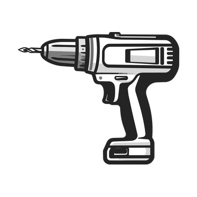 Drill Sticker Front SVG cut file