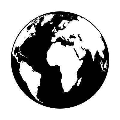 Earth Globe SVG cut file