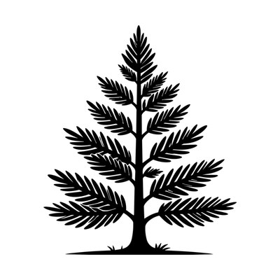 Evergreen SVG cut file