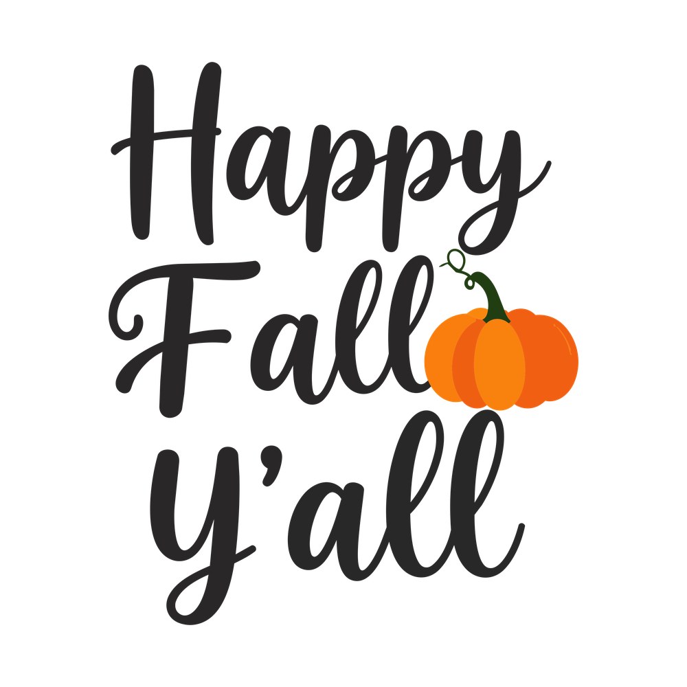 Fall Y'All Clipart SVG + PNG – SVG, PNG