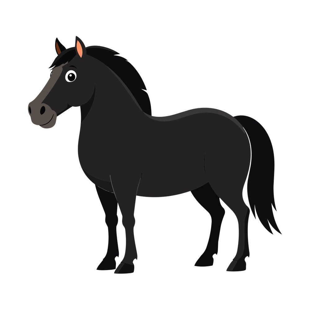 Farm Horse Chunky Side – original artwork without the sticker border