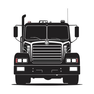 Fire Truck Silhouette Front SVG cut file