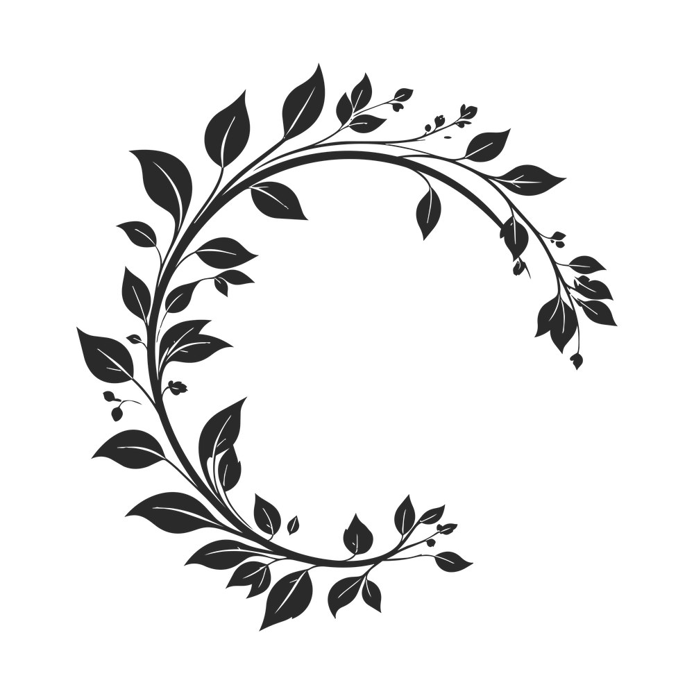 Floral Corner SVG cut file – SVG, PNG, DXF