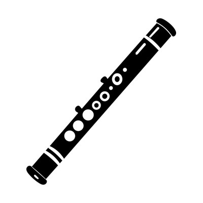 Flute SVG cut file