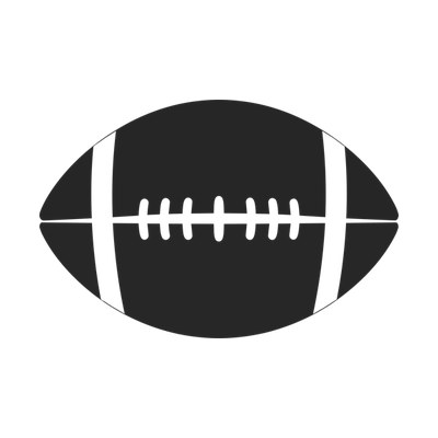 Football Minimal Front SVG cut file