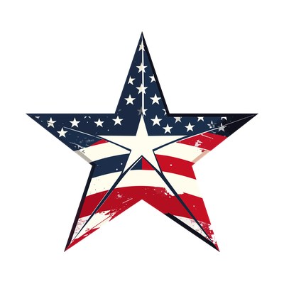 Fourth Of July Star SVG cut file