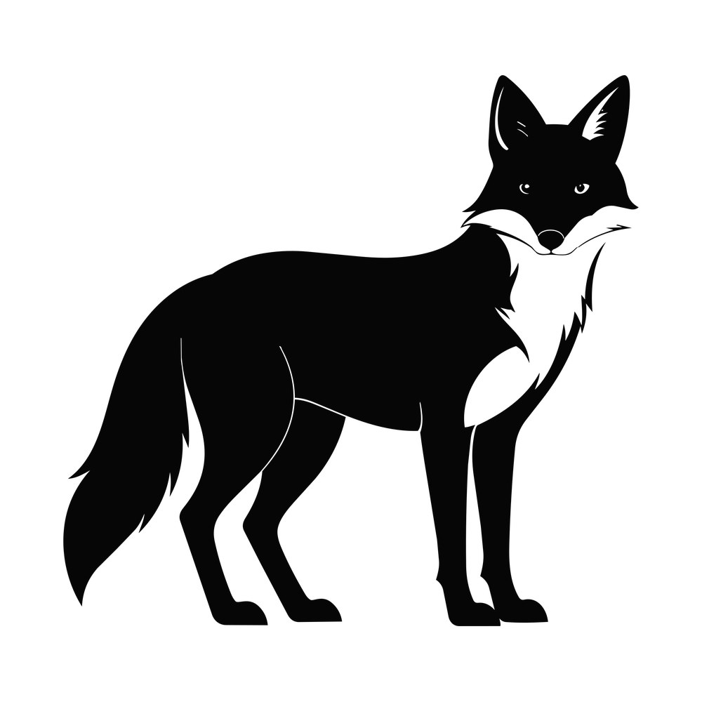 Fox SVG cut file – SVG, PNG, DXF