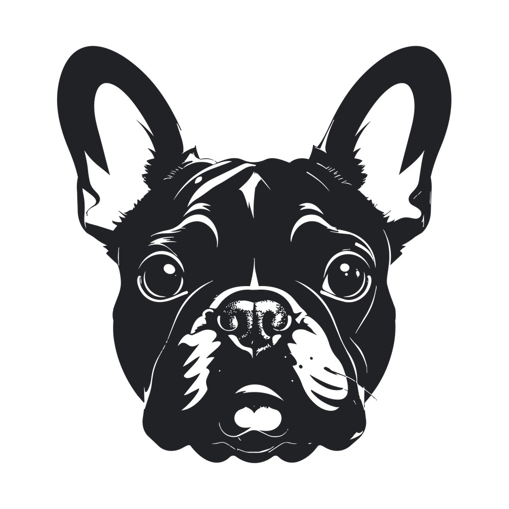 French Bulldog Silhouette SVG cut file – SVG, PNG, DXF
