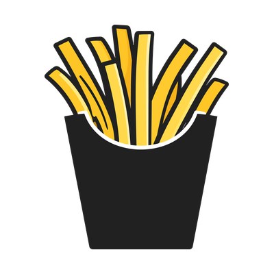 French Fries SVG cut file