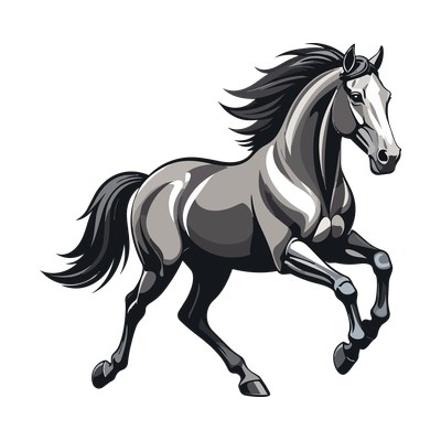 Galloping Horse SVG cut file