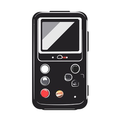 Game Boy Stencil Side SVG cut file