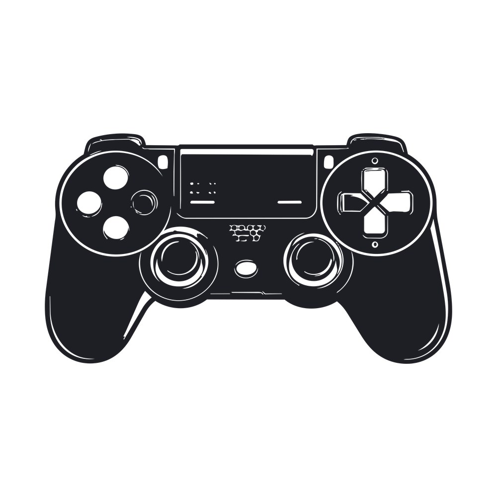Game Console Sticker Side – original artwork without the sticker border