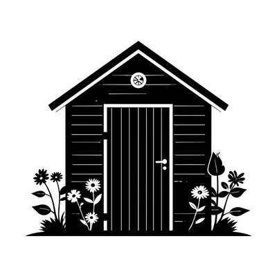 Garden Shed Flaticon SVG cut file