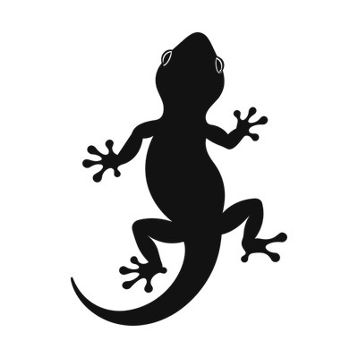 Gecko Silhouette SVG cut file
