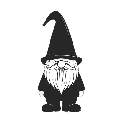 Gnome With Tall Hat Flaticon SVG cut file