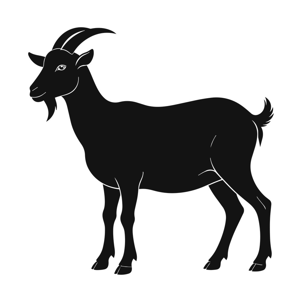 Goat SVG cut file – SVG, PNG, DXF