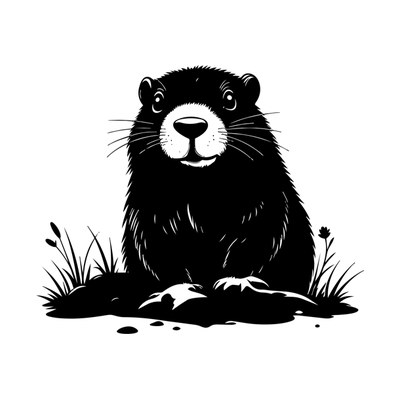 Groundhog SVG cut file
