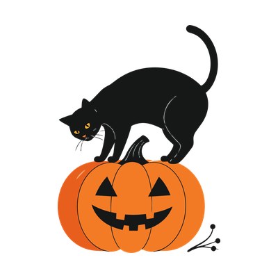Halloween Cat SVG cut file