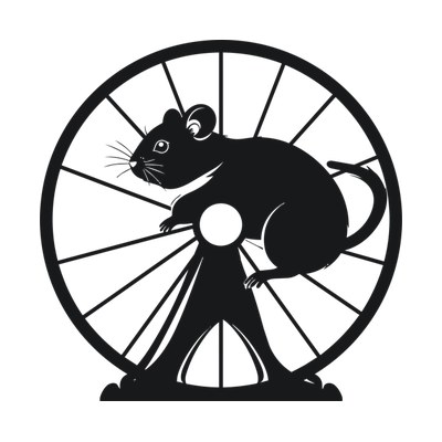 Hamster Wheel Bold SVG cut file