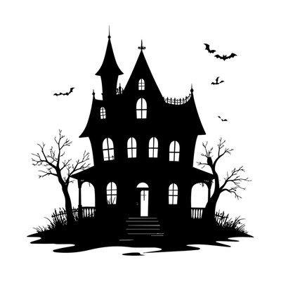 Haunted House SVG cut file