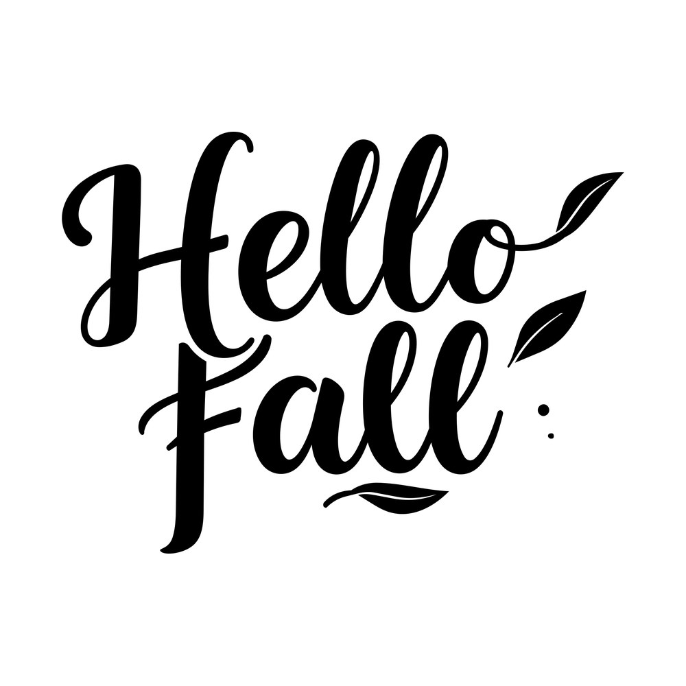 Hello Fall SVG cut file – SVG, PNG, DXF