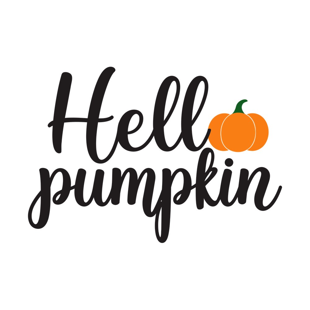 Hello Pumpkin SVG cut file – SVG, PNG, DXF