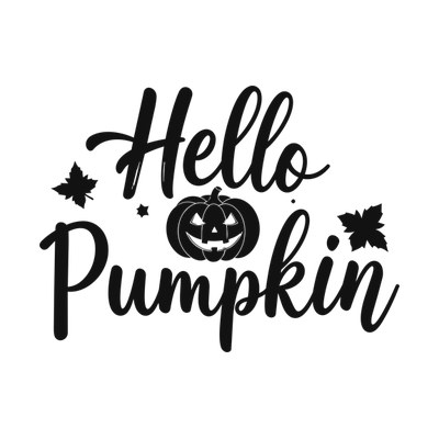 Hello Pumpkin SVG cut file