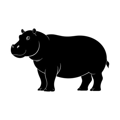 Hippo Cute SVG cut file