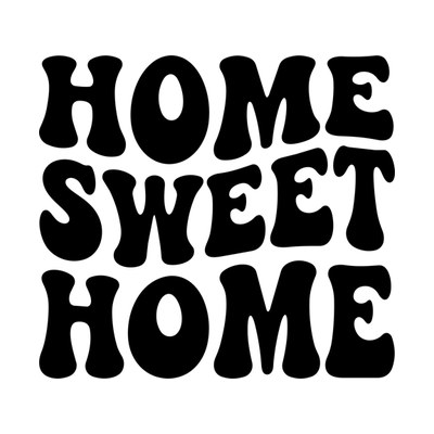 Home Sweet Home Retro SVG cut file