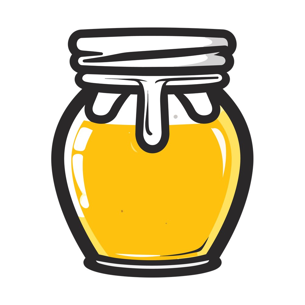 Honey Jar – original artwork without the sticker border