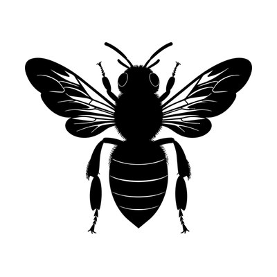 Honeybee Silhouette SVG cut file