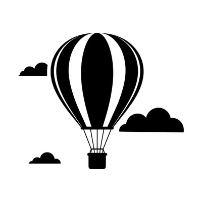 Hot Air Balloon SVG cut file