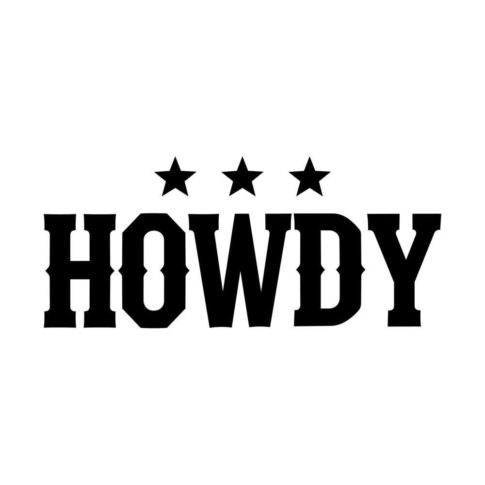 Howdy SVG cut file – SVG, PNG, DXF