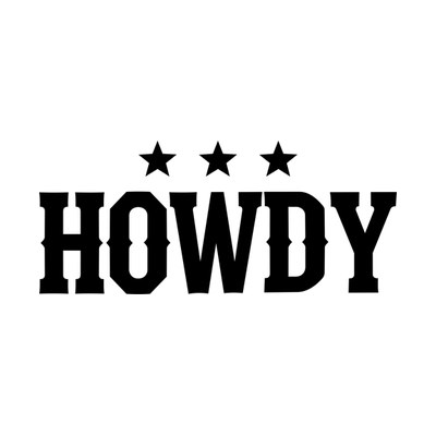 Howdy SVG cut file