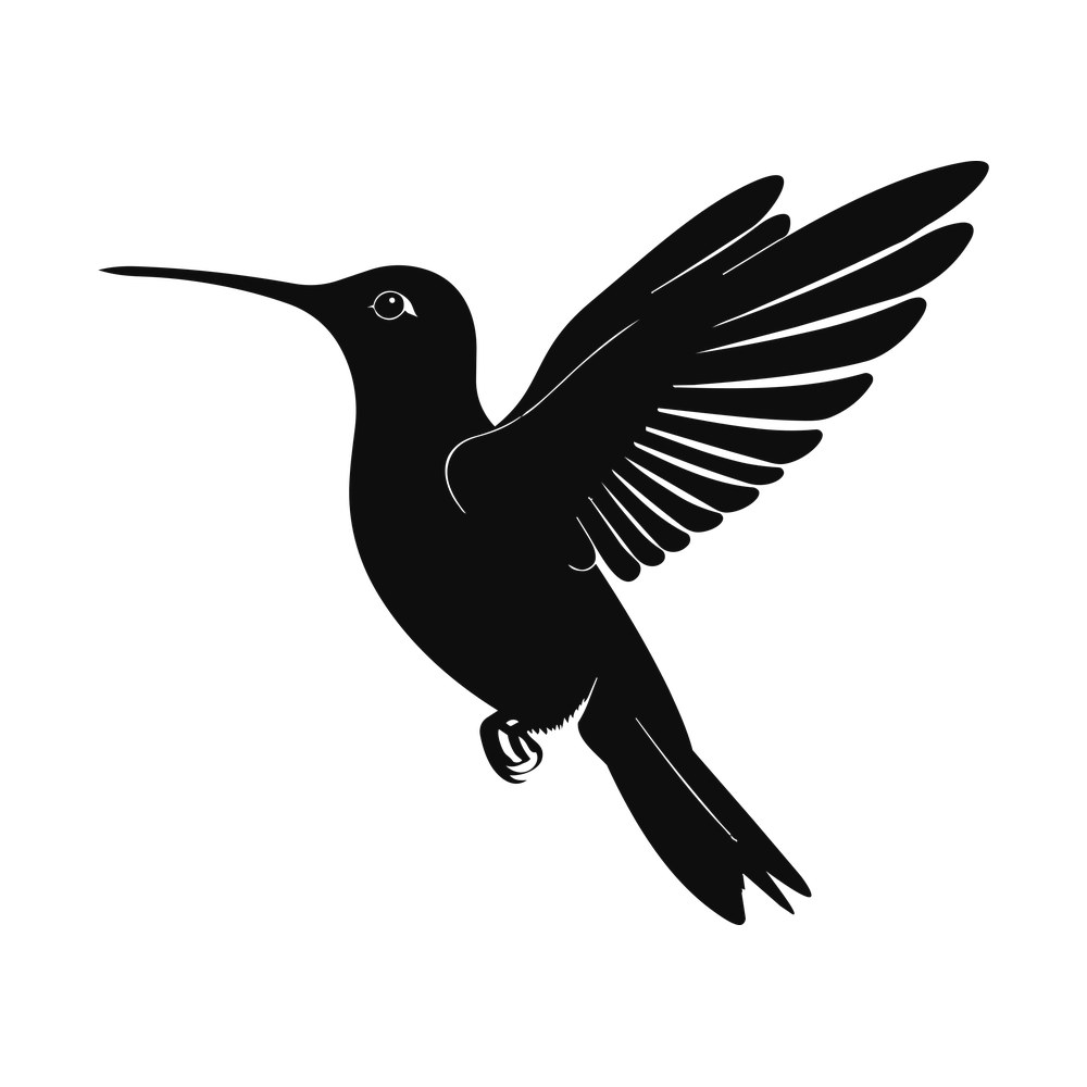 Hummingbird SVG cut file – SVG, PNG, DXF