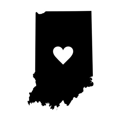 Indiana State SVG cut file