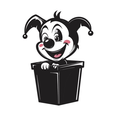 Jack In The Box Sticker SVG cut file