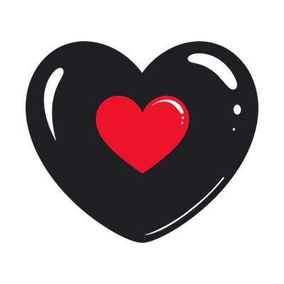 Jelly Bean Heart Side SVG cut file