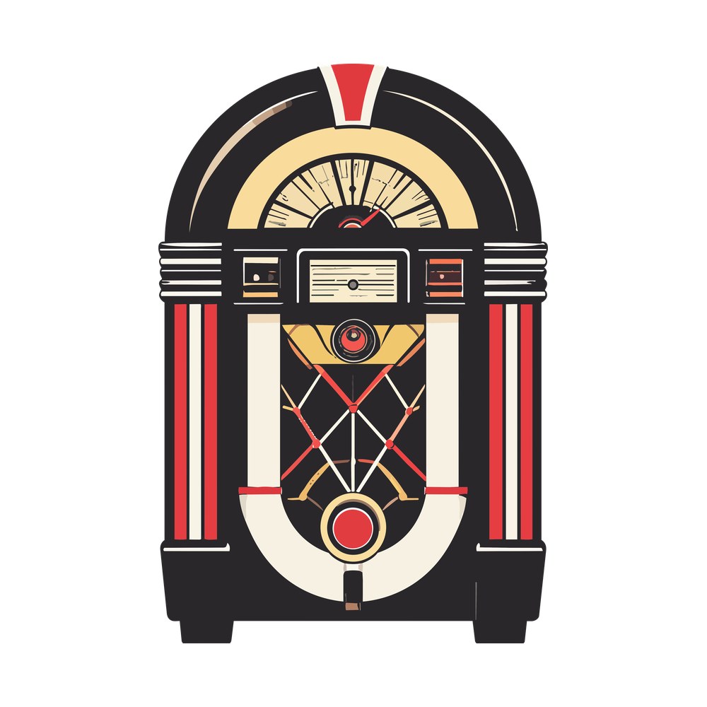 Jukebox – original artwork without the sticker border
