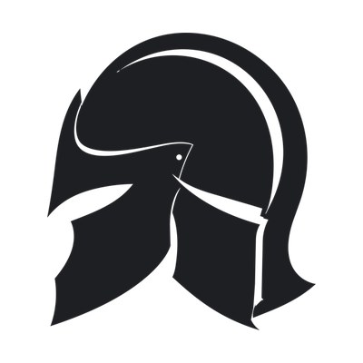 Knight Helmet Silhouette Side SVG cut file